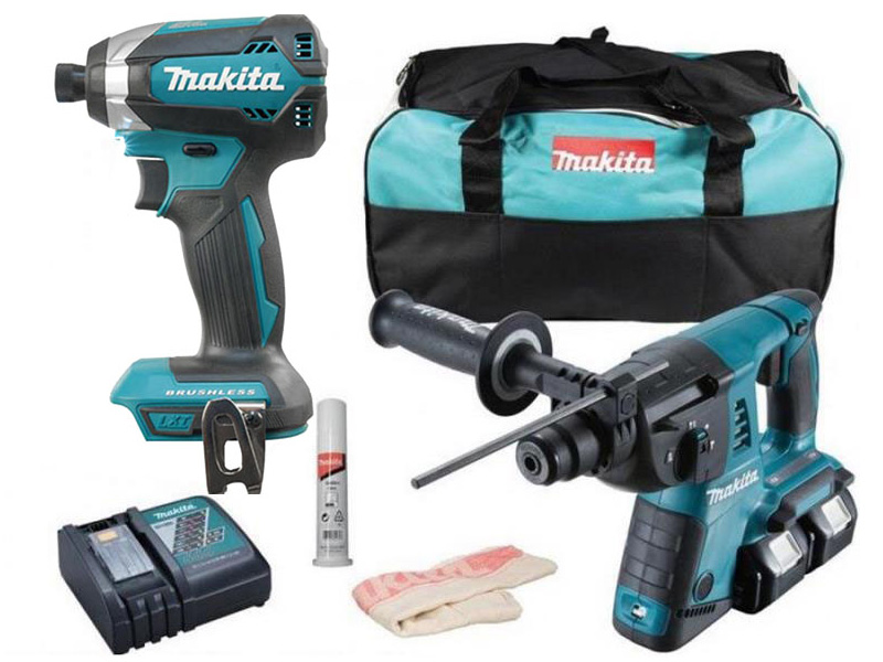 Bộ sản phẩm Makita DLX2242PM1 (DHR263+DTD149) (18V)