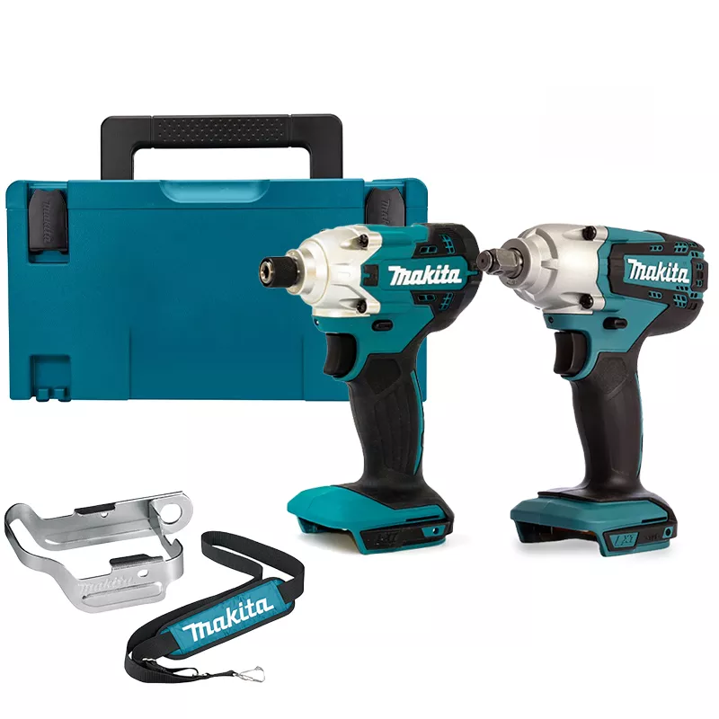 Combo máy vặn vít và máy bu lông Makita (DTD156+DTW190+197941-0) DLX2461Z (Chưa Pin & Sạc)